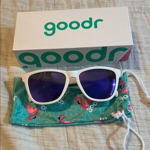 Goodr White and Purple Sunglasses